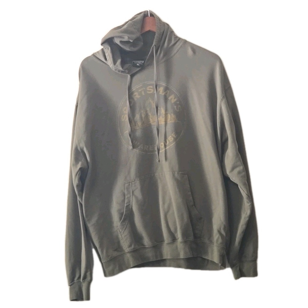 Vtg Sportsman's Warehouse Hoodie Mens‎ XL 90s Y2K Sweatshirt Retro Pullover L